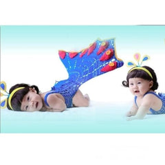 MOMISY Newborn Photography Props Baby Girl Photo Props for Infant Hand Crocheted Peacock dress with headband- Blue