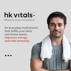 hk vitals Omega 3, 60 Fish Oil Capsules + Multivitamin, 60 Tablets | 1000mg Omega 3 with 180mg EPA and 120mg DHA | For Brain, Heart, and Joints Health