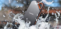SANDISK Extreme Pro 2TB Portable External SSD, Up to 2000MB/s, USB-C, IP65 Water & Dust Resistant, 3m Drop Protection, Metal Enclosure, PC, Mac & Smartphone Compatible