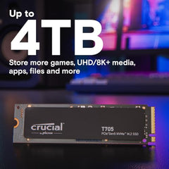 Crucial® T705 4TB PCIe Gen5 NVMe M.2 SSD