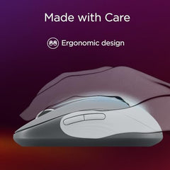 Lenovo Yoga Bluetooth Silent Mouse, 3 Level DPI Adjustment, 36 Month Battery Life, Bluetooth 5.3, 3 Device Paring, Whisper Quiet, Programmable Buttons, Smooth Finish, Luna Grey