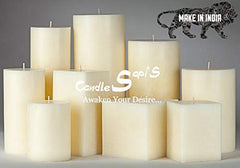 Sapi’S Candles: Awaken Your Desire... Designer Soy Wax Scented Pillar Candles, Pack Of 3 - 75 Hours Burn| (Red)