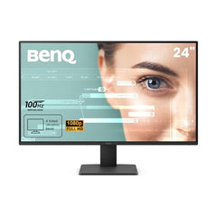 BenQ GW2491 24inch (60.45 cm) FHD IPS Eye-Care Monitor|100Hz| 99% sRGB| 1920x1080| HDMI| DisplayPort| Ultra Slim Bezel| TUV-Certified| Flicker-Free|B.I.| Low Blue Light Plus (Black)