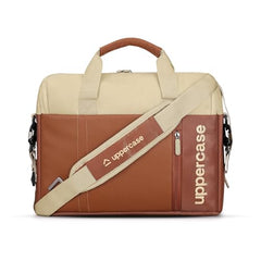 uppercase Omega 02 Pro Messenger Bag 15.6" Laptop Bag 14L Steel Blue | For Men & Women 3 Compartments Fits MacBook & Tablet Padded Scratch Proof Detachable Strap Front Zipper Pocket Trolley Sleeve