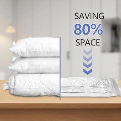 SELLWIZE Vacuum Storage Bags with Electric Pump, 5 Pack Small, Space Saver Bags with Triple-Sealed Valve Airtight, Reusable Compression Storage Bags for Packing, Polyamide Polyethylene Material