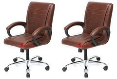 GOYALSON Ergonomic Revolving Office Home Swivel Desk Chair with Adjustable Height Smooth Moving (2, Black, Standard)