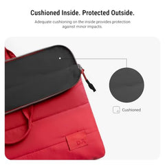 DailyObjects Stria Pro Laptop Bag with Handle| Recycled Durable Polyester | Compatible with Laptop/MacBook Air/Pro Upto 15 Inch| Water Resistant|Padded Compartment with Zip Closure -Black
