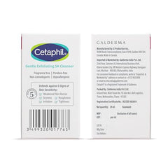 Cetaphil Gentle Exfoliating SA Cleanser 29ml | Daily Foaming Face Wash with Salicylic Acid, Mandelic Acid & Gluconolactone | Smooth, Even Skin | For Sensitive & Acne-Prone Skin