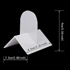 SYGA Pack of 3 CakeIcing Smoother Cake Edge Side Decorating Tools Scraper Pastry Butter Dough (White)