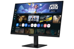 Samsung 27" M5 Smart Monitor with Smart TV Experience (Smartchoice) |FHD 1920 x 1080| Screen Mirroring | IPS Pane l TV Plus| Speakers | Adaptive Sound | Wi-Fi | HDMI |Bluetooth| LS27FM500EWXXL | Black