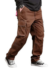 Lymio Men Mid Rise Regular Fit Cotton Cargo Pants (Cargo-46-Grey-S)