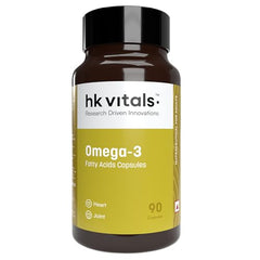 hk vitals Omega 3, 60 Fish Oil Capsules + Multivitamin, 60 Tablets | 1000mg Omega 3 with 180mg EPA and 120mg DHA | For Brain, Heart, and Joints Health