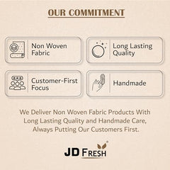 JD FRESH 12 Pcs Large Non Woven Saree Covers For Storage/Saree Bags with Zip/Multi-Purpose Lehenga Storage Bag/Clothes Covers for Dresses/Sarees/Lehengas (14x17 Inch)