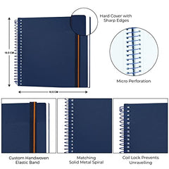 MENORAH - Artist Square Sketch Book - 180 GSM - Square Drawing Book - (100 Pages/50 Sheets) - Hard Metal Spiral Bound - (15.0 cm x 15.0 cm) - Pink