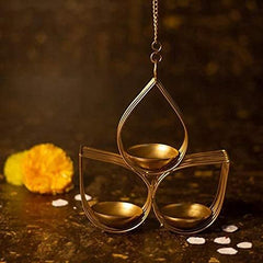 The Purple Tree Aluminium Hanging Butterfly Tealight Candle Holders Combo Pack (Pack of 4)