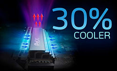 XPG ADATA GAMMIX S70 Blade M.2 NVME 1TB PCIe Gen4x4 2280 Internal Solid State Drive/SSD, Read/Write Speed Up to 7,400/6800 MB/s - (AGAMMIXS70B-1T-CS) Compatible with PC, Laptop and Play Station 5