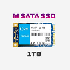 EVM 1TB mSATA Internal SSD | 3D NAND Storage | Up to 520MB/s Read 320MB/s Write | Laptop Ultrabook Upgrade | 5 Year Warranty (EVMMS/1TB)
