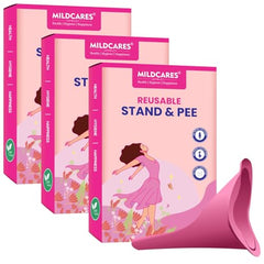 MILDCARES Disposable Stand and Pee Device for Women (Pack of 2, 10 Units Each) | Hygienic Female Urination Device | Ideal for Travel, Public Toilets, Camping & Pregnancy Use