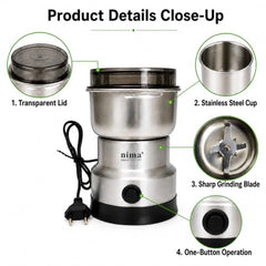 Mini Mixer Grinder for Coffee Beans, Masala & Dry Grinding, Small Size