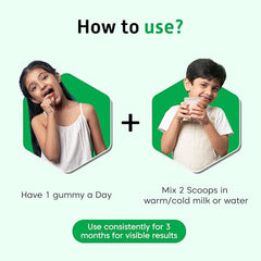 Little Joys DHA Kit (4-6 Years) | With NutriMix (350g) & DHA Gummies (30 day pack) | Omega 3 DHA-Packed Kit for Better Focus & Memory