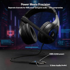 BESTOR 4-in-1 RGB Gaming Combo – Backlit Full-Size Keyboard Precision RGB Mouse Over-Ear Headset with VoicePure Mic & Extended Mousepad | Complete Gaming Accessories Set for PC & Laptop