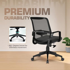 Da URBAN® Dysen Office Chair, High Back Mesh Ergonomic Home Office Desk Chair with 1 Year Warranty,Tilt Lock Mechanism (Grey)