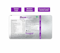 Trexgen Menostop ONE-A-DAY Menopause Support Tablets for Women | Soy Isoflavones, Black Cohosh, Calcium, Vitamin D3, K2-7, B-Complex & Essential Minerals | Hot Flash Comfort, Mood Balance, Bone Health & Daily Wellness | 30 Tablets