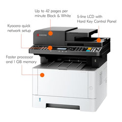 KYOCERA ECOSYS MA4000wifx All-in-One Monochrome Laser Printer, 42ppm