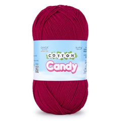 Ganga Acrowools Cotton Candy Yarn – Soft Premium Cotton Blend Wool for Knitting & Crochet | Lightweight, Smooth Texture, Pastel Shades, 100gm Ball (CCY006 -White)