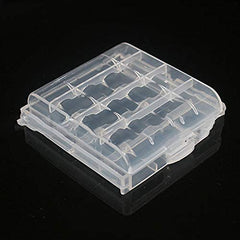 SYGA Set of 100 Plastic Portable AA/AAA 4 Cell Battery Case/Holder Battery Container