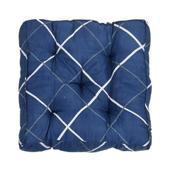 Kuber Industries Pack of 2 Square Chair Pad/Cushion|Quilted Microfiber Fabric & Solid Color|Soft & Comfortable Sitting|Size 45 x 45 x 7 CM (Grey)