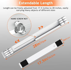 2-Pcs Heavy Duty Furniture Mover Roller Set, Adjustable Washing Machine Stand with Lock Brake, Extendable Appliance Moving Base for Refrigerator, Washing Machine, Sofa, Cupboard