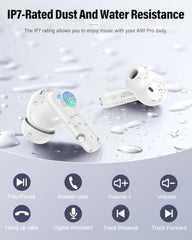 NKETUO Wireless Bluetooth Earbuds, ENC Noise Reduction, HD Stereo Sound, Gaming Earphones, Type-C Fast Charging, Smart Touch Control