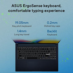 ASUS Vivobook 15,13th Gen,Intel Core i3-1315U (Intel UHD /16GB RAM/512GB SSD/FHD/15.6"/60Hz/Win 11/M365 Basic (1Year)*/Backlit Keyboard/Office Home 2024/Quiet Blue/1.70 kg) X1504VA-NJ2325WS