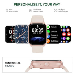 boAt Storm Blaze Smartwatch in Premium Metal Finish with Advanced BT Calling, Functional Crown, 1.83'' (4.64 cm) HD Display, IP68 Waterproof, HR, Sleep, Stress & SPO₂ Tracking, SOS (Cool Grey)