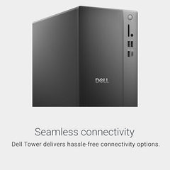 Dell Tower Desktop ECT1250 - Intel Core Ultra 7-265 Processor, Intel UHD Graphics, 16GB DDR5 5600MT/s Memory, 1TB M.2 SSD, 3.0 SD Card Reader, Wired Keyboard and Mouse, Basic Onsite Service