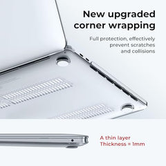 EooCoo Clear Case for Apple MacBook Pro 13 inch Cover M2 M1 2016-2022