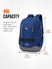 Lunar's Bingo - 48 L Laptop Bags | Laptop backpack for men | Laptop bag 15.6 inch | School bags | College bag for boys | Office backpack for men | Travel backpack with 1 Year Warranty