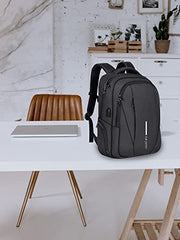 FUR JADEN Laptop Backpack With 15.6 Inch Laptop Compartment | Water Resistant For College School Work for Men & Women | With USB Charging Port