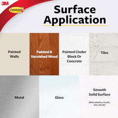 Command Decorating & organizing Pack of 20 clips/hooks and 24 mini strips, Damage Free walls, Clear,Plastic