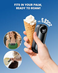 coldSky Portable Hand Fan,1-100 Adjustable Speed Personal Fan,4000mAh Rechargeable Mini Fans,16,000 RPM Small Fans Portable Cooling for Summer, Travel, Makeup, Kitchen Black