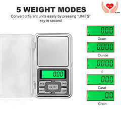 Dr. Care Jewellery Scale | Digital Weight Scale for Gold & Precious Metals | Electronic Weighing Machine 0.01g to 200g | Small and Accurate Weight Machine for Jewellery Shops - Silver