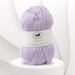 Nestnhaven Acrowools Graze Hand Knitting and Crochet Yarn. Pack of 1 Ball - 100gms. Shade no - NNHG001 (Berry Purple)