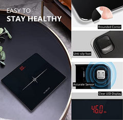 BMI Smart Digital Weighing Scale for Body Weight, Rechargeable Bathroom Scale With Body Fat Measurement - Gripit Advanced Smart Scale (Grayish Green)