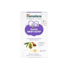 Himalaya Gentle Baby Soap for Newborns | No Post Bath Dryness | B3G1 FREE - 125g | Gentle Cleansing With Phyto-Oil Complex of 100% Natural Oils of Almond & Olive| No. 1 Doctor Recommended Brand