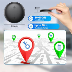 TECPHILE Wireless GPS Tag Tracker for Android, Bluetooth Tracker, Find My Hub App Compatible, Bluetooth Tracking up to 30m, Anti-Loss Alert, Loss Item Finder (Pack of 1)