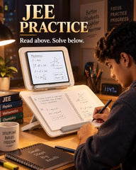 Sunchhaya Acrylic Book Stand for Reading – Clear Adjustable Book Holder with 360° Rotating Base, Foldable Reading Stand for Desk, Cookbook, Tablet & Laptop Stand, Height & Angle Adjustable (R22H)