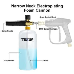 TEXUM CPW 1D Commercial Portable high Pressure Car Washer Machine for Washing car, Bike, Vehicles, 350 Bar Max Pressure and 3.0 KW Motor Power. (Updated Model)