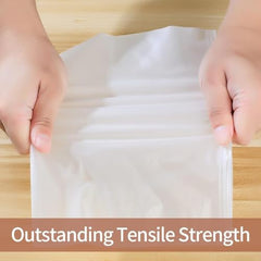 OSDUE Polyethylene Frosted Zipper Bags 30x35cm Pack of 10 – Transparent LDPE Zip Lock Storage Bags for Clothes, Shoes, Cosmetics, Jewellery, Toiletries & Travel