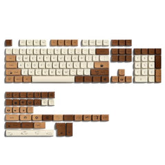 dagaladoo Cute PBT keycaps,Coffee Cat, XDA Profile Keyboard Keycaps
